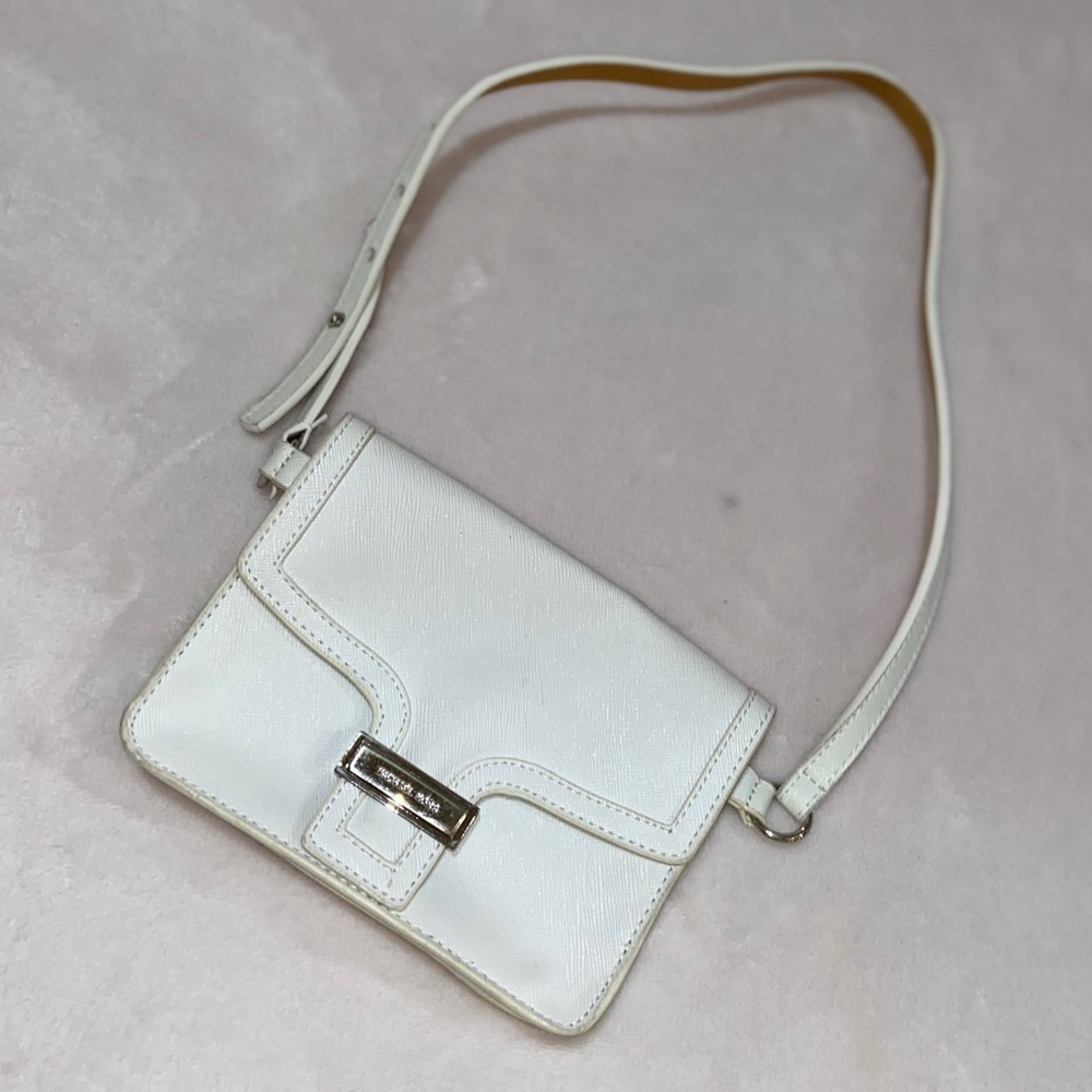 White Michael Kors Belt Purse